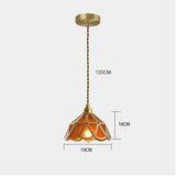 Klassieke Glas In Lood Hanglamp | Vintage Glas In Lood Hanglamp Messing Metaal LED E27 110-240V Levendige Kleuraccenten Tijdloze Vintage Stijl Elegante Afwerking Verlichting 5-10m²