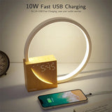 Touch Control Bedside Alarm Clock Light – Elegante & Aanpasbare Wake-Up Lamp