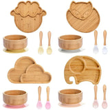 Kinder-servies set met zuignap – EcoFeast