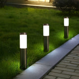 LED Tuinverlichting Cilindrisch in 2-delige Set van RVS