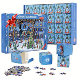 Moderne Julelandsby Adventskalender Puzzel