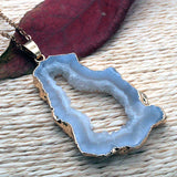 Natuurlijke Kristallen Geode Hanger – Gaia