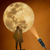 Projectorlamp Aarde en Maan – CelestiaGlow