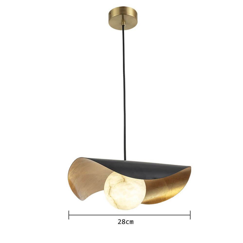Moderne Hanglamp met Marmeren Design