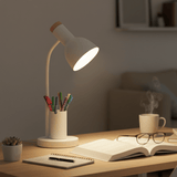 BrightHold – Moderne LED Tafellamp met Penhouder voor Bureau & Thuis