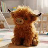 Knuffelige Hoogland Koe – Zacht Pluche Speelgoed voor Knuffelvrienden