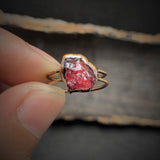 Natuurlijke Ruwe Steen Verjaardagsring – Selina