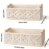 Set van 2 Handgemaakte Macramé Opbergmanden – Boho Chic Voor Een Stijlvolle Opruiming