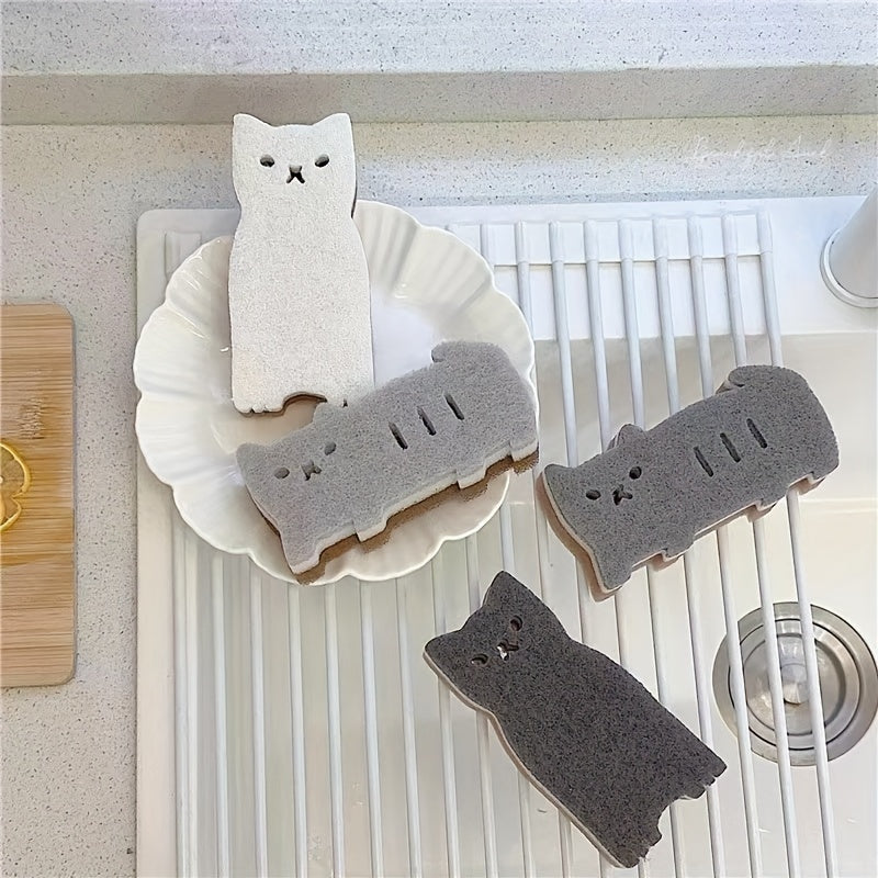Purrfect Clean Katten Sponzenset – Duurzaam, Schattig en Superfunctioneel