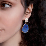 Stijlvolle Lapis- en Tijgeroog Oorbellen - Althea