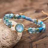 Hypnotiserend Blauwe Opal Armband - Liora