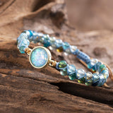 Hypnotiserend Blauwe Opal Armband - Liora
