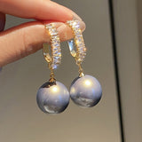 Luxueuze Oorbellen met Parel en Zirkonia – Amara