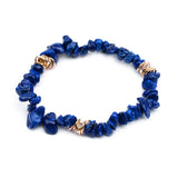 Stijlvolle Armband van Natuursteen en Kristalparels - Celine