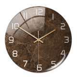 Stijlvolle Wandklok met Marmerstructuur – MarbleTime