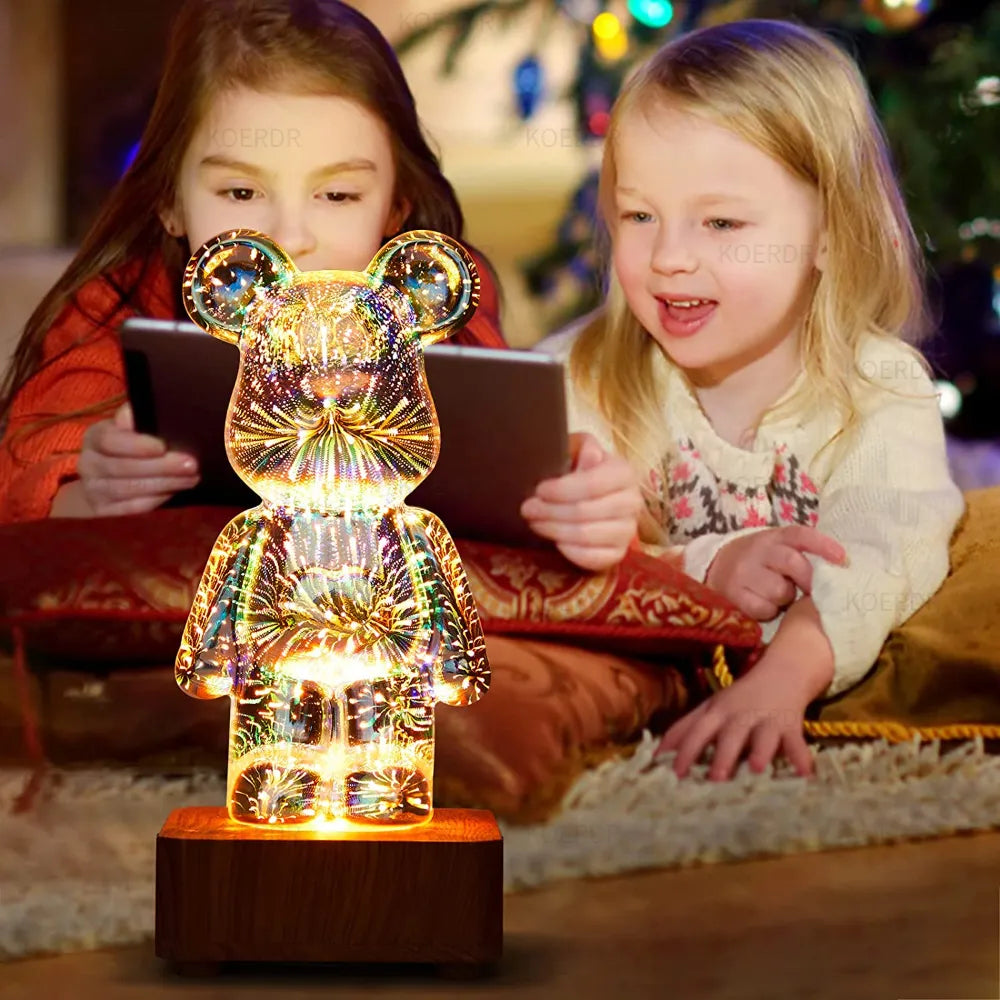 Magische 3D-Vuurwerkprojector Lamp - StarBear
