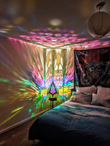 Glas-in-Block Stijl LED Tafellamp - LumiAura