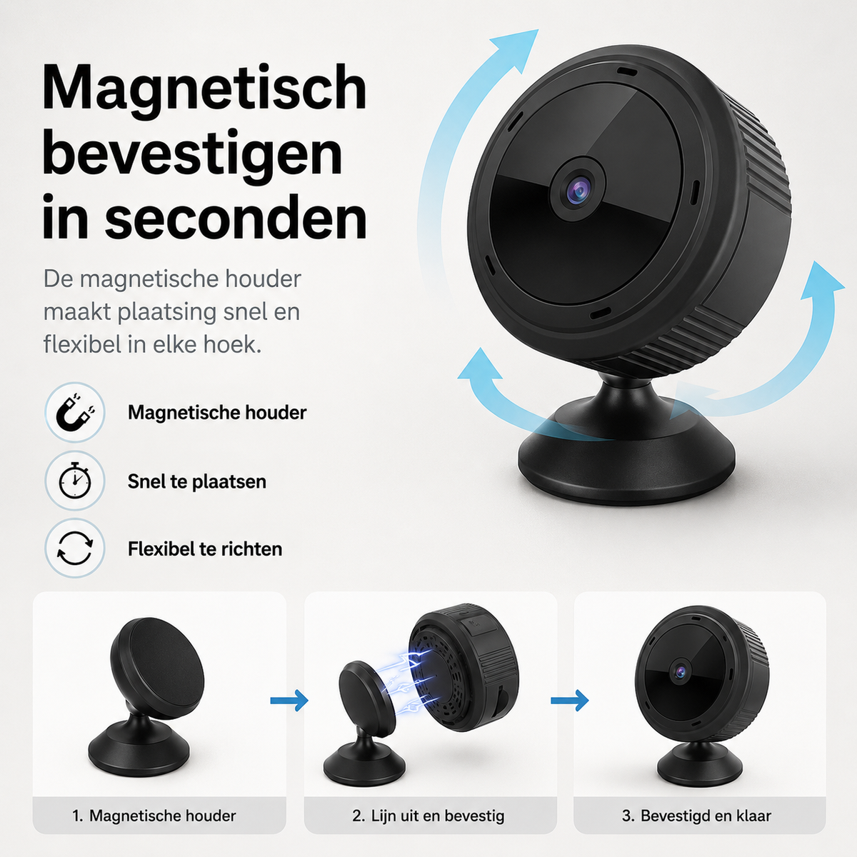 Mini WiFi Camera 1080P HD IR Nachtzicht Beveiligingscamera Babyfoon