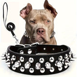 Verstelbare Spiked Hondenhalsband - Sterk en Veilig voor Grote Honden