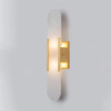 Moderne Marmor Wandlamp met Gouden Details – Luxe Verlichting