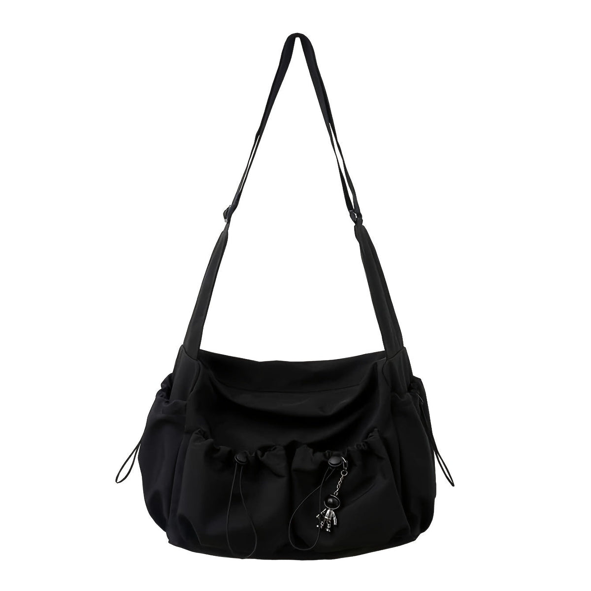 UrbanEase Crossbody Tas – Trekkoord Schoudertas met Grote Capaciteit
