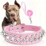 Verstelbare Spiked Hondenhalsband - Sterk en Veilig voor Grote Honden