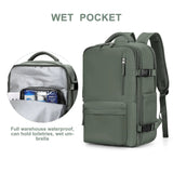 Travelliva Dames Reisrugzak 35 L | Waterdicht & met USB-aansluiting | Anti-diefstal & Schoenenvak | Voor Wandelen, Dagelijks Gebruik & Reizen