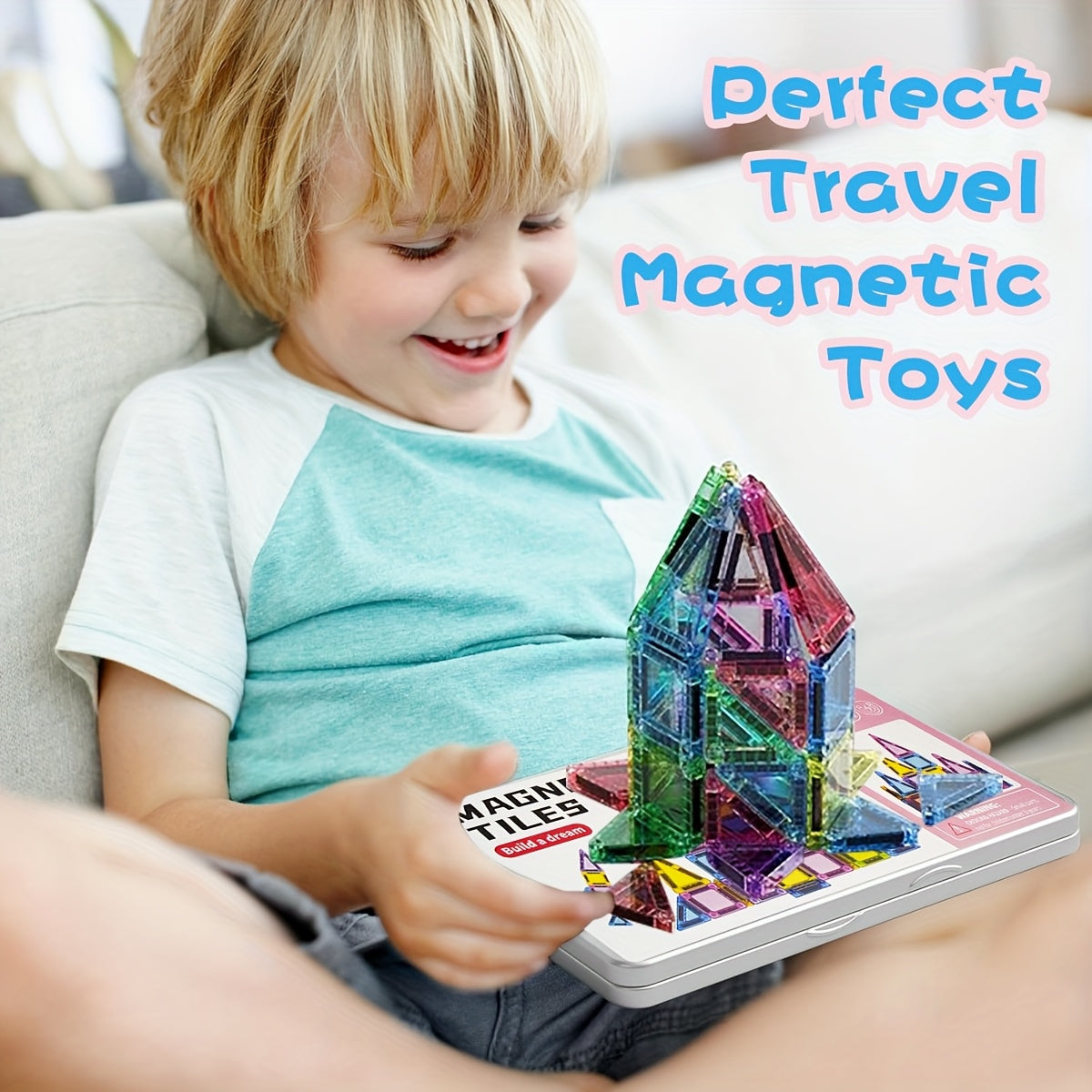 Mini Magnetische Bouwblokken Set – Compact en Veelzijdig Speelplezier