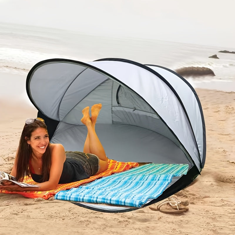 Snel Pop-Up Strandtent – Makkelijk Opzetten en Bescherming Voor Iedereen