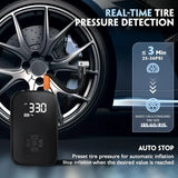SmartPump Draagbare Luchtcompressor met LED Display - USB Opladen, Voor Banden, Fiets, Motor en Meer