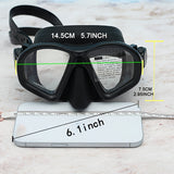 Tempered Duikmasker met Opbergcase - Duik Bril met Anti-Fog en Camerabevestiging