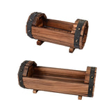 Vintage Houten Bloembak Set – Stoere Eyecatcher voor Binnen en Buiten