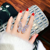 Kristallen Vlinder Ring – Elena