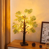LED Kerst Palmboom Licht – Warm Witte Batterij-Aangedreven Feestdecoratie