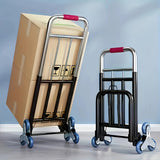 Zware Tri-Wheel Trapklimmende Handtruck – Draagbare Vouwdolly voor Zware Ladingen