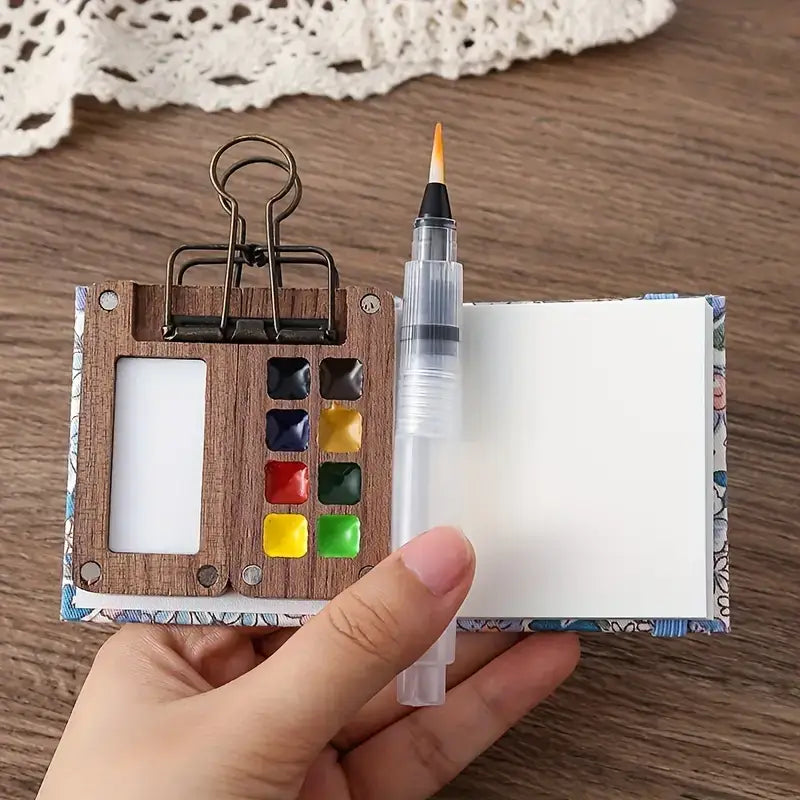 Mobiele Aquarelverfset met 24 Kleuren – Nu 1 kopen, 1 gratis!