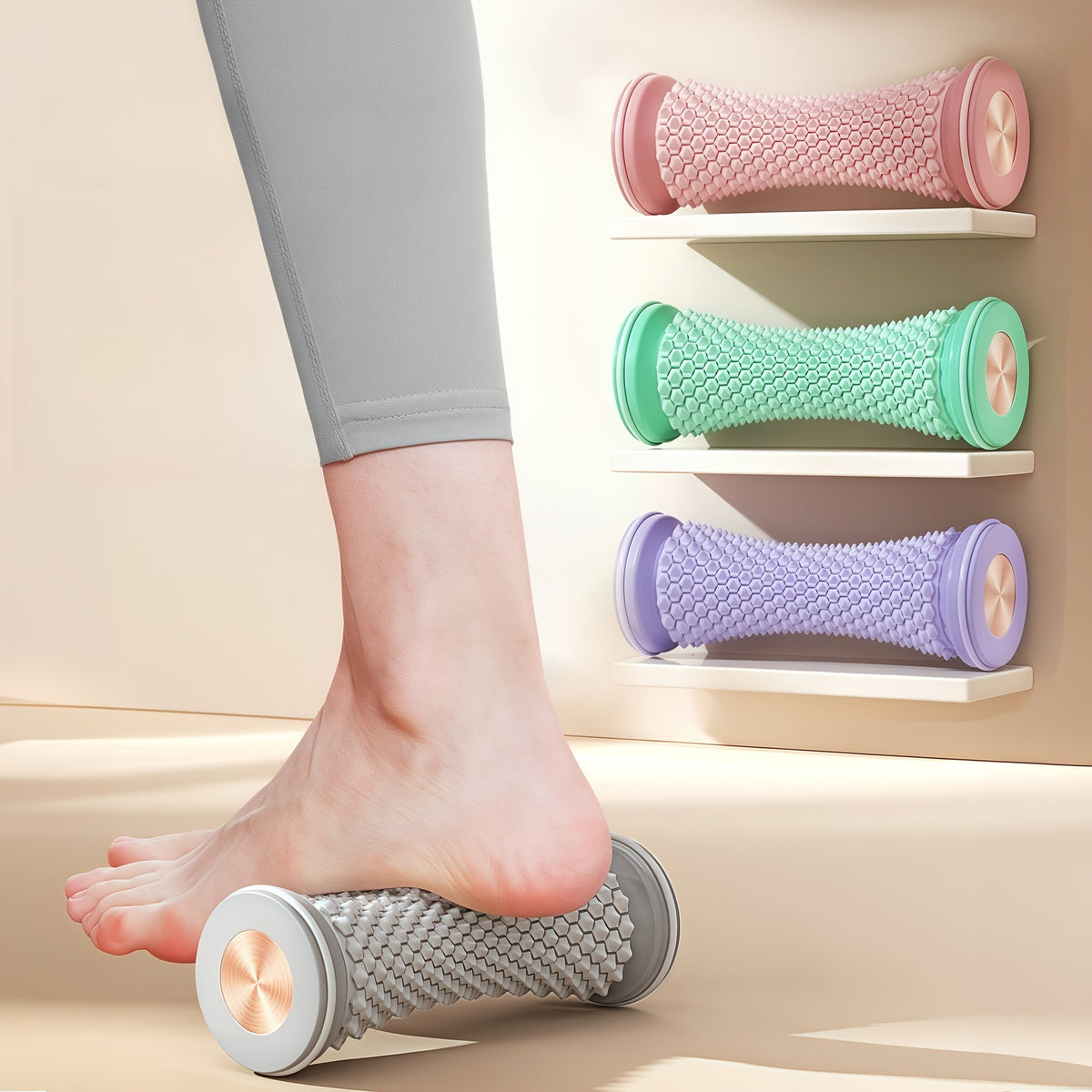 FlexiRoll Voetmassage Roller – Verlicht Spanning en Bevordert Circulatie