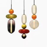 Moderne Hanglamp met Gekleurd Glas