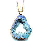 Natuurlijke Kristallen Geode Hanger – Gaia