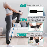 Verstelbare Enkelweerstand Bands Set – Perfect voor Booty en Benen Training Thuis
