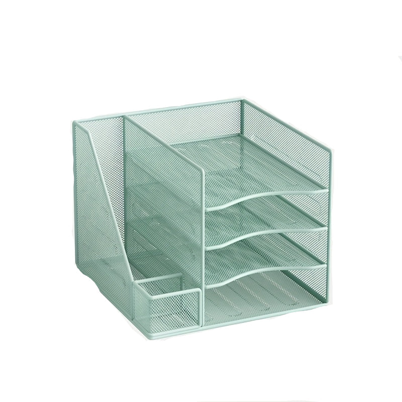 IJzeren papierorganizer en boekensteun | Bureau organizer | Documenthouder voor kantoor of thuis