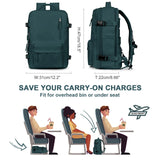 Travelliva Dames Reisrugzak 35 L | Waterdicht & met USB-aansluiting | Anti-diefstal & Schoenenvak | Voor Wandelen, Dagelijks Gebruik & Reizen