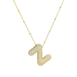 Diamanten Ketting met Letter