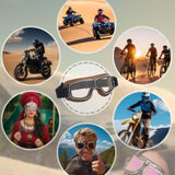 ClassicRide Vintage Leren Motorbril