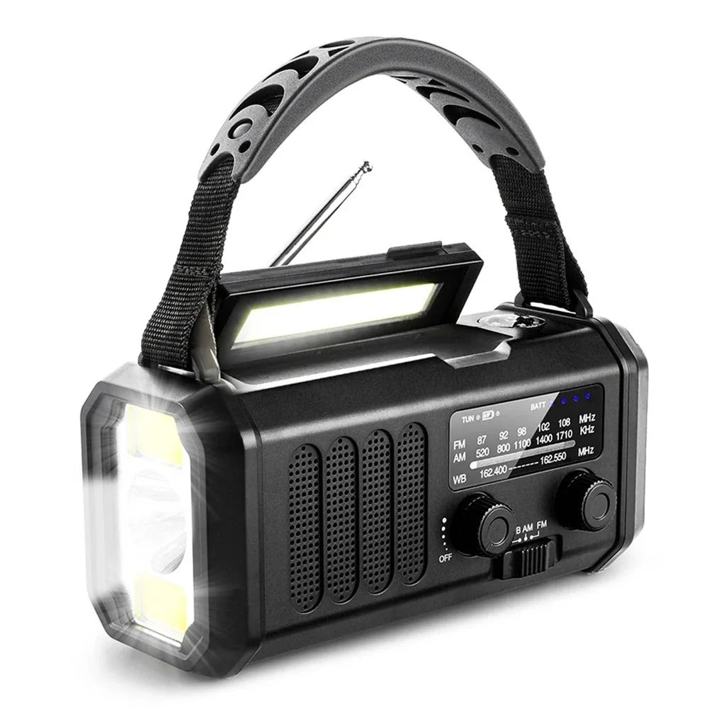 Professionele Noodradio - Opwindbaar & Solar - Krachtig en Duurzaam