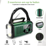 Professionele Noodradio - Opwindbaar & Solar - Krachtig en Duurzaam