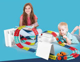 KidsPlay | Magnetische Autospeelbaan | Montessori Speelgoed | Verbeter Hand-Oog Coördinatie | Ontwikkel Verbeeldingsvermogen | Gloeit in het Donker | Veilig & Duurzaam Materiaal | Cadeau voor Kinderen