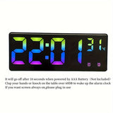 RGB Digitale Wekker – Stemgestuurd, Dubbel Alarm en Temperatuurweergave