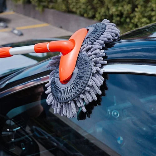 Inklapbare dubbele autowasborstel