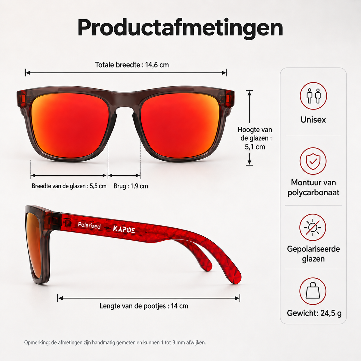 Gepolariseerde zonnebril tegen blauw licht UV400 MetroGuard